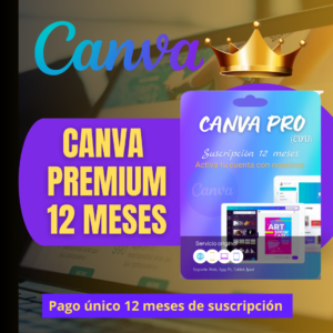 Canva premium 12 meses